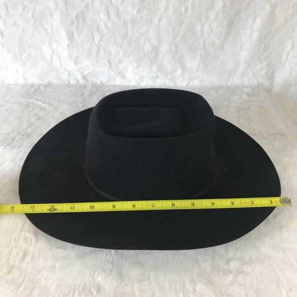 Vintage Oshman's 7X Beaver XXXX Western Wear Cowboy Hat 6 7/8 - Picture 13 of 14